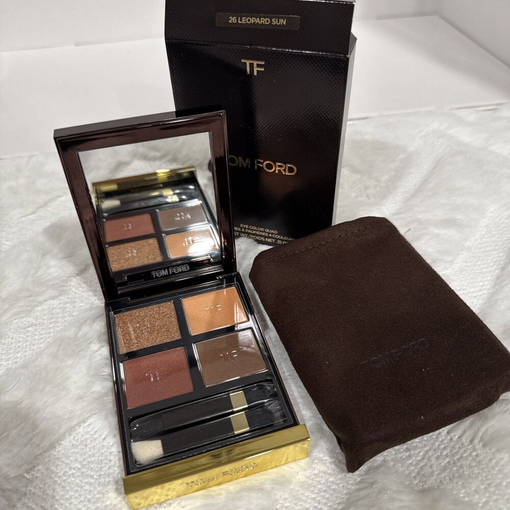 Tom Ford Eye Color Quad Eyeshadow Palette 26 Leopard Sun 0.31 Oz - New In Box